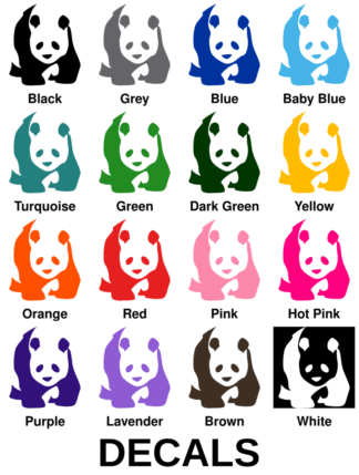 Realistic Giant Panda Decals